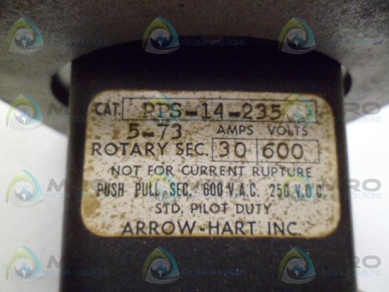ARROW-HART PPS-14-235 SWITCH UNMP
