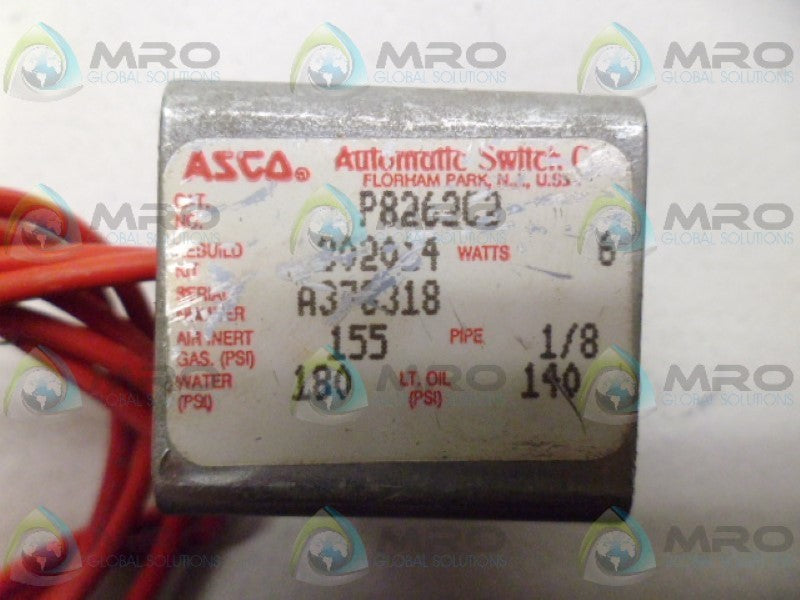 ASCO P8262C3 COIL UNMP
