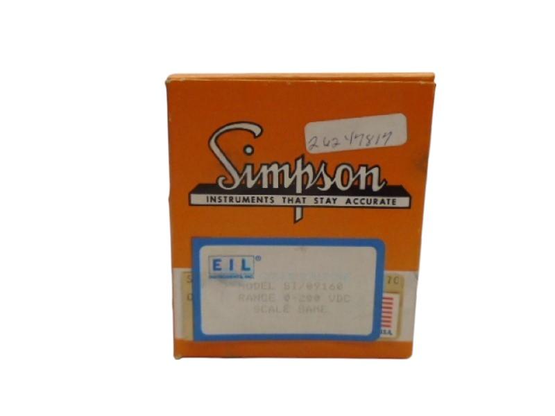 SIMPSON SI/09160 METER 200DC VOLTS NSMP