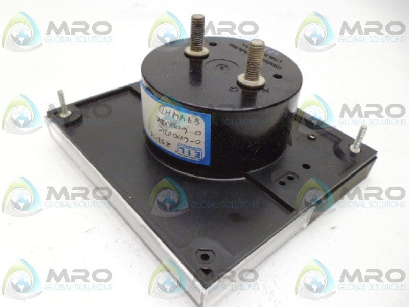 GENERAL ELECTRIC YE/251-4 METER 600DC VOLTS NSMP
