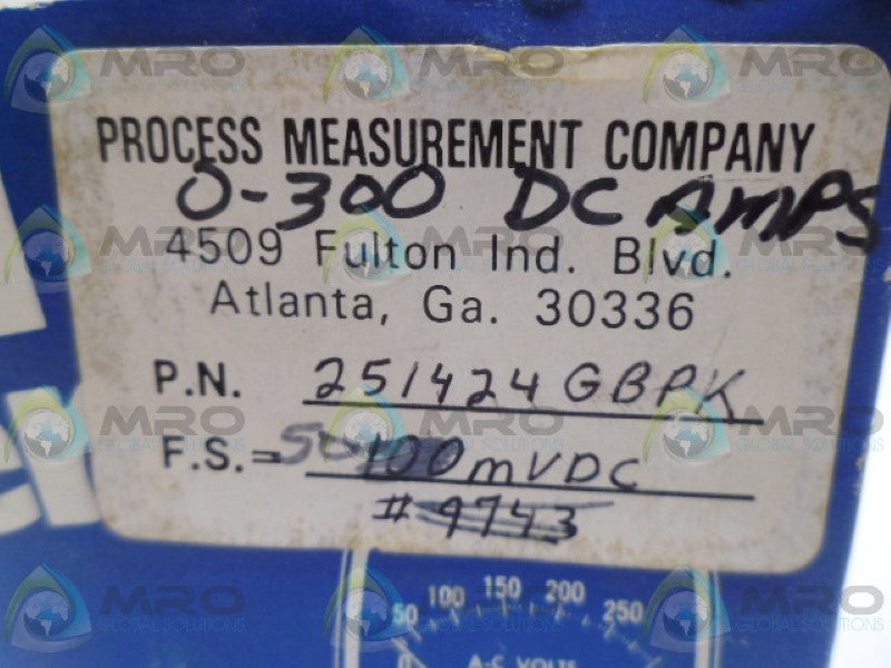 YEW 251424GBPK METER 300DC AMPS NSMP
