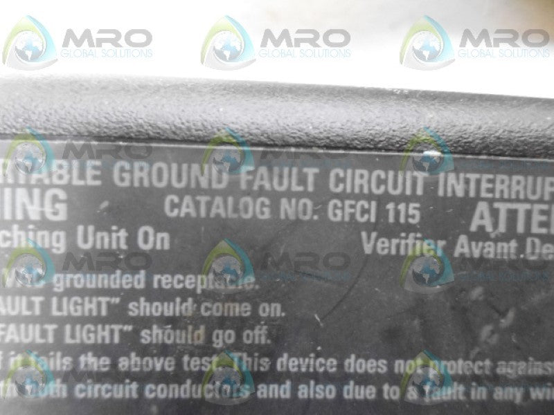 BRYANT GFCI115 CIRCUIT INTERRUPTER UNMP