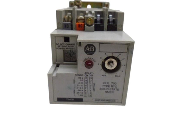ALLEN BRADLEY 700-RTC00110U1 SER. A SOLID STATE TIMER UNMP