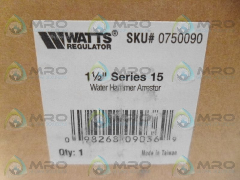WATTS 0750090 WATER HAMMER ARRESTOR NSMP