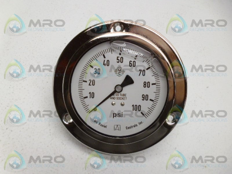 MCDANIEL 30102A GAUGE 100PSI NSMP