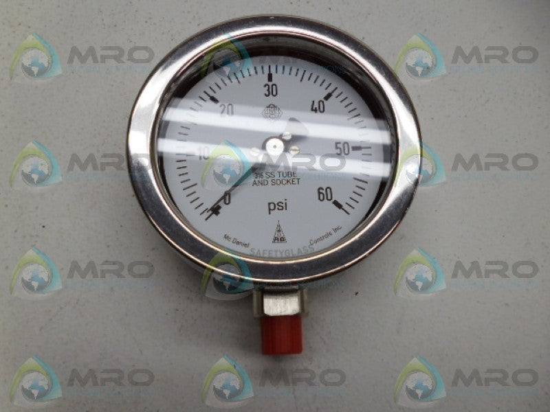 MCDANIEL AB40707 GAUGE 60PSI NSMP