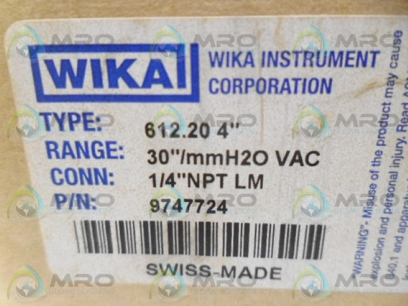 WIKA 612.20 GAUGE NSMP