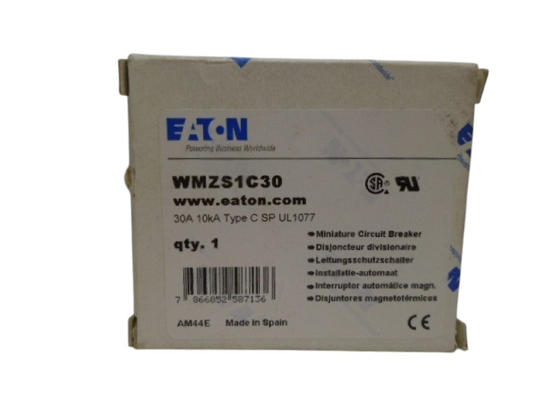 EATON WMZS1C30 CIRCUIT BREAKER NSMP