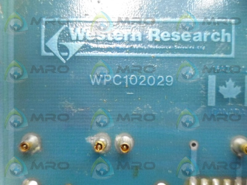 WESTERN RESEARCH WPC102029 CIRCUIT BOARD UNMP