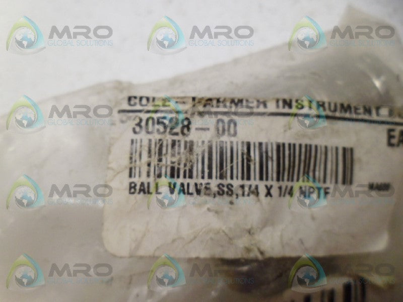 PARKER 30528-00 BALL VALVE NSMP