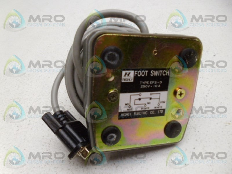 HIGHLY ELECTRIC EFS-D-S-3.0-C FOOT SWITCH NSMP