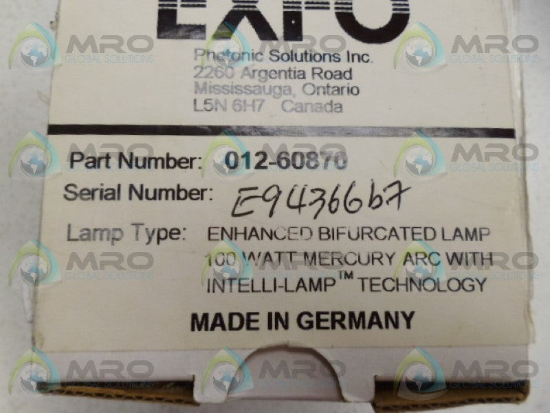 EXFO 012-60870 INTELLI-LAMP NSMP