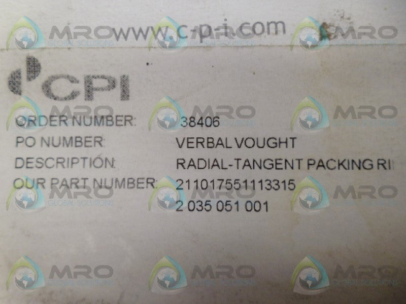 ENPRO 211-0175-51113-315 PACKING RING NSMP