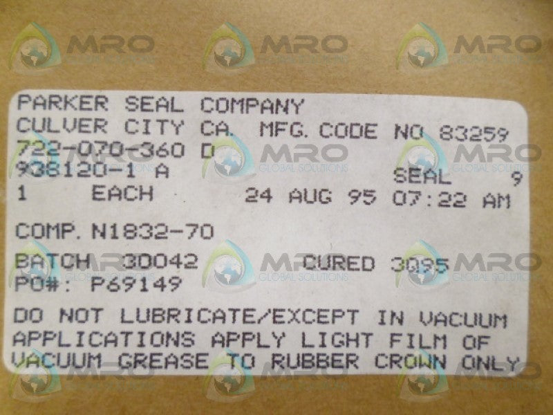 PARKER 938120-1 SEAL NSMP