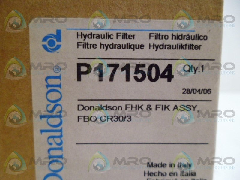 DONALDSON P171504 HYDRAULIC FILTER NSMP
