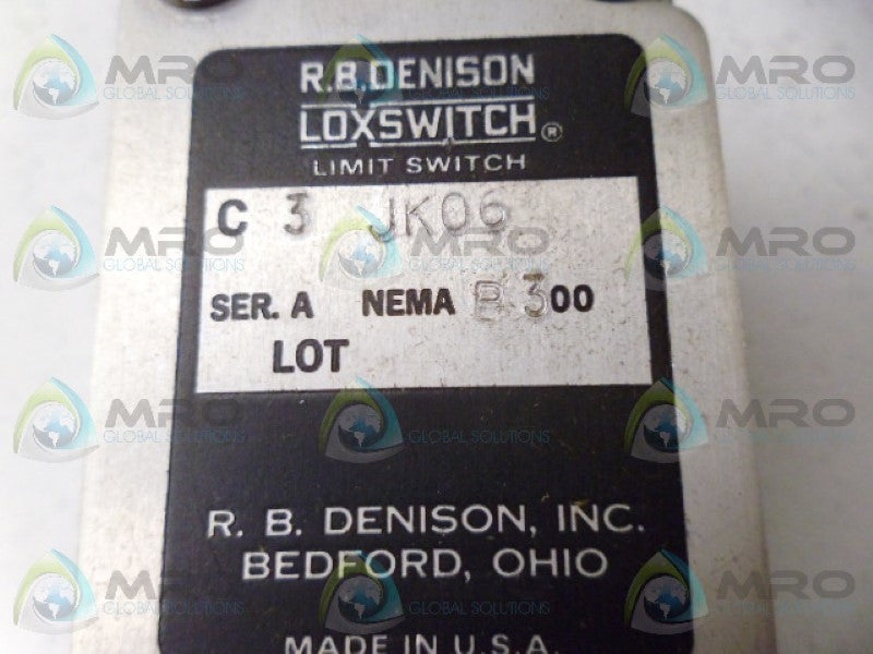 RB DENISON C3JK06 LIMIT SWITCH NSNP