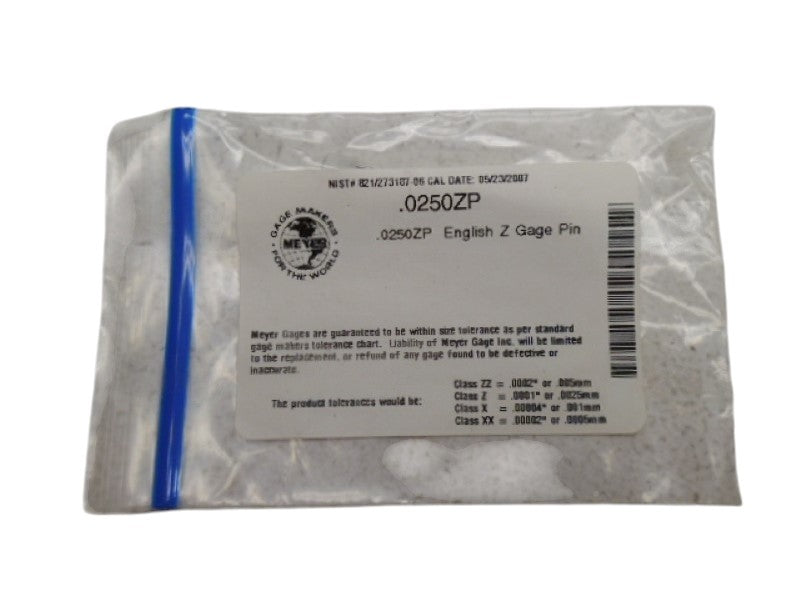 MEYER .0250ZP GAGE PIN NSMP