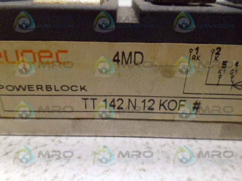 EUPEC TT142N12KOF POWER BLOCK THYRISTOR UNMP