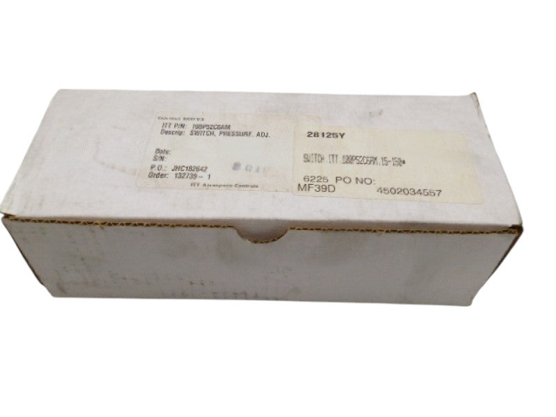 ITT 100P52C6AM PRESSURE SWITCH NSMP