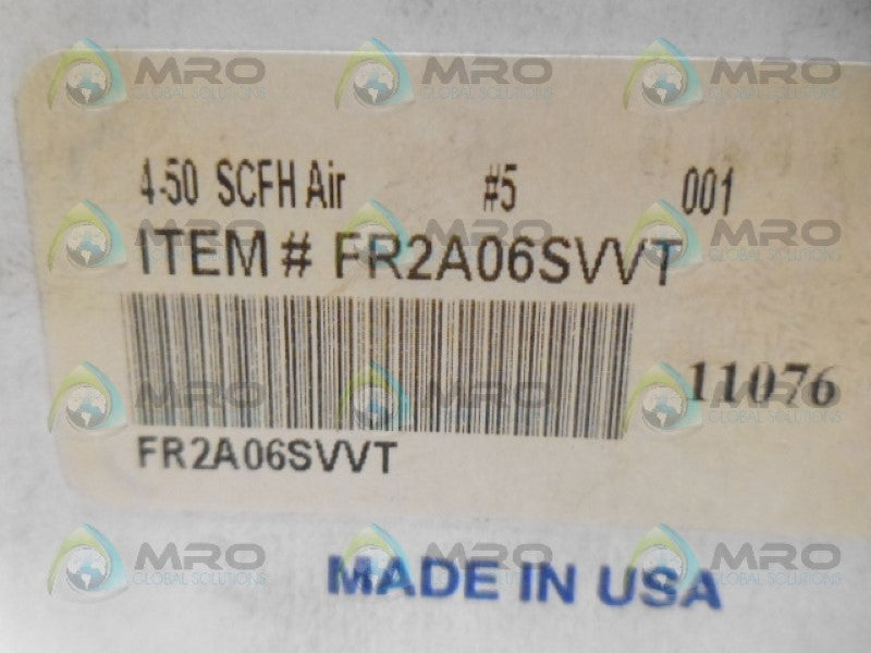 KI INSTRUMENTS FR2A06SVVT FLOW METER NSMP