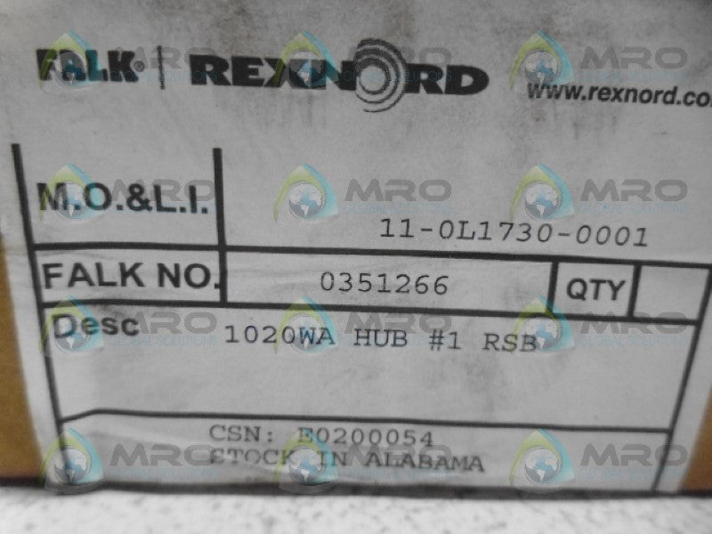 REXNORD 0351266 FLEX ELEMENT NSMP