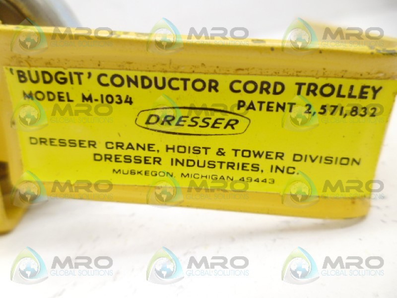 DRESSER M-1034 CORD TROLLEY UNMP
