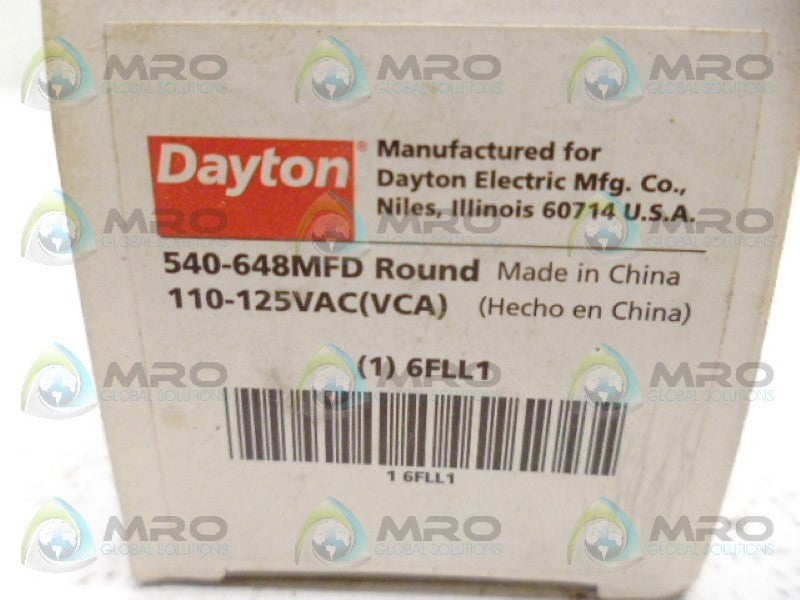 DAYTON 6FLL1 MOTOR START CAPACITOR NSMP