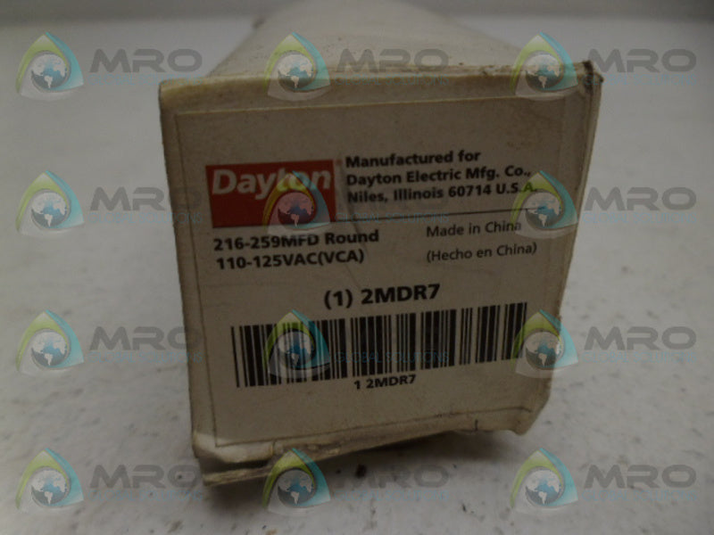DAYTON 2MDR7 CAPACITOR NSMP