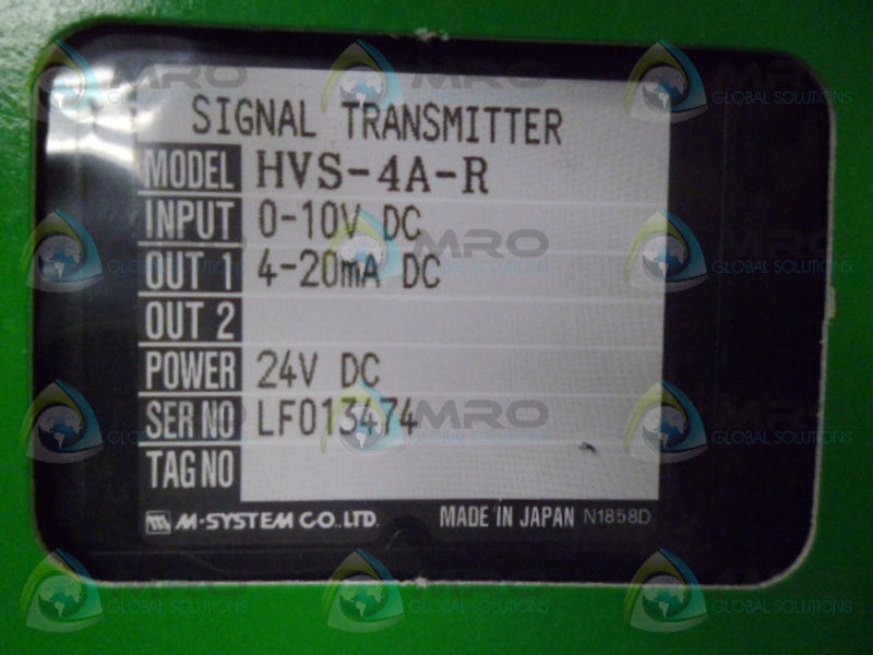 M-SYSTEM HVS-4A-R SIGNAL TRANSMITTER NSMP