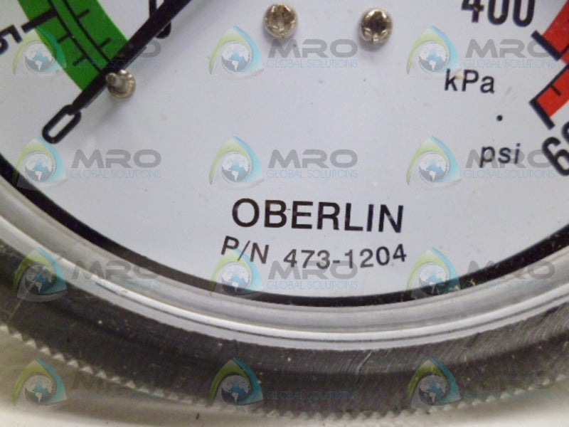 OBERLIN 473-1204 GAUGE 60PSI NSNP