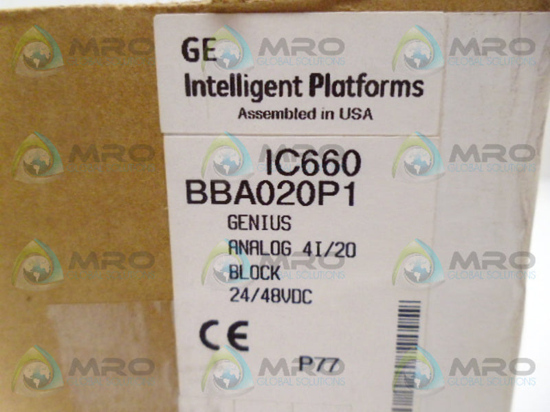 GE FANUC IC660BBA020P1 ANALOG BLOCK NSMP