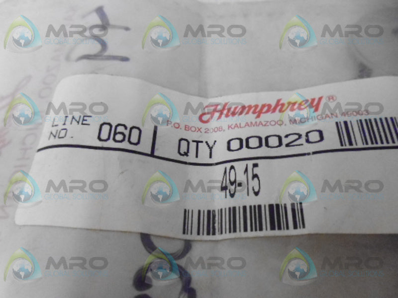 HUMPHREY 49-15 FEEDER RINGS NSMP