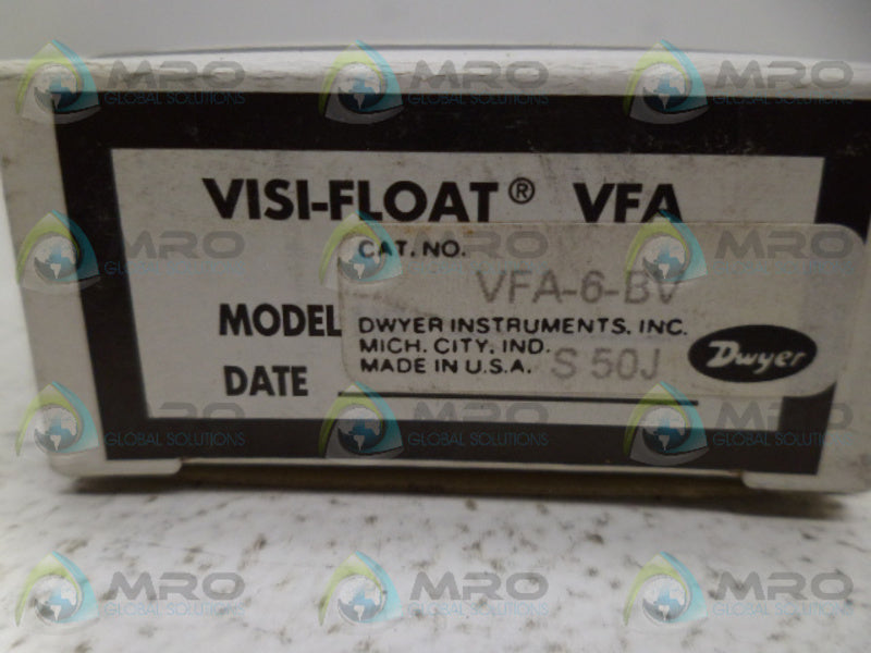 DWYER VFA-6-BV FLOWMETER NSMP