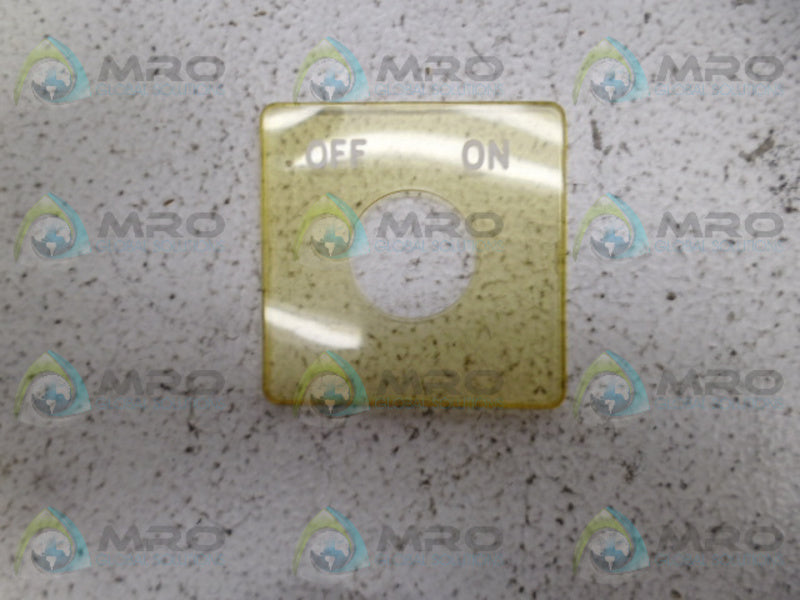 MICRO SWITCH 907BDA213 LEGEND PLATE NSMP