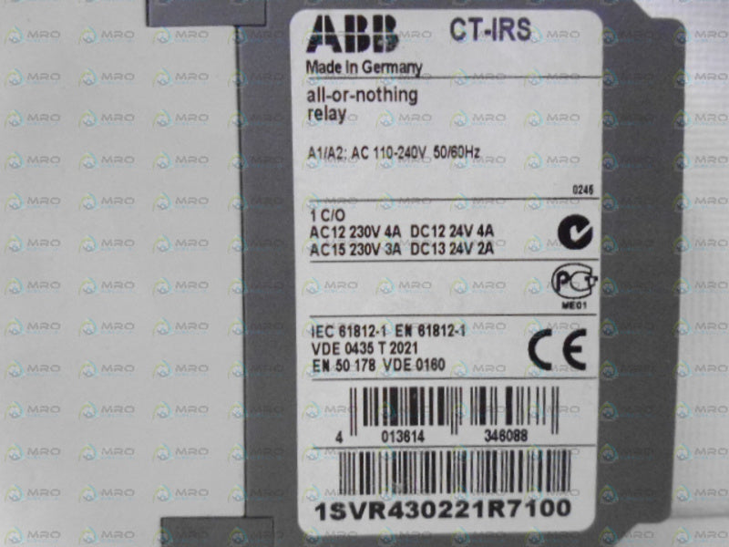 ABB 1SVR430221R7100 INTERFACE RELAY  NSMP