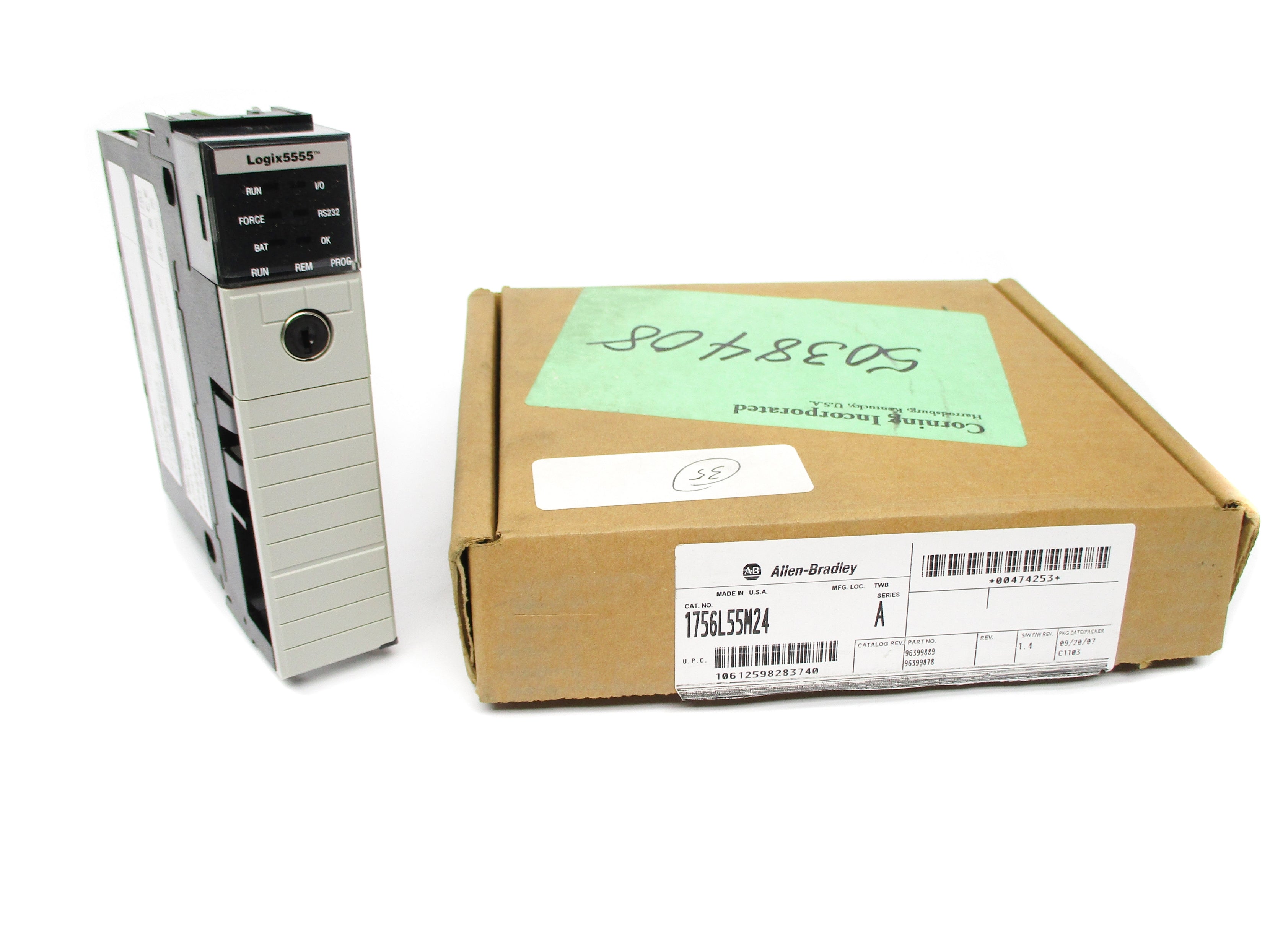 ALLEN BRADLEY 1756-L55M24 SER. A F/W 1.4 (NO KEY) NSMP