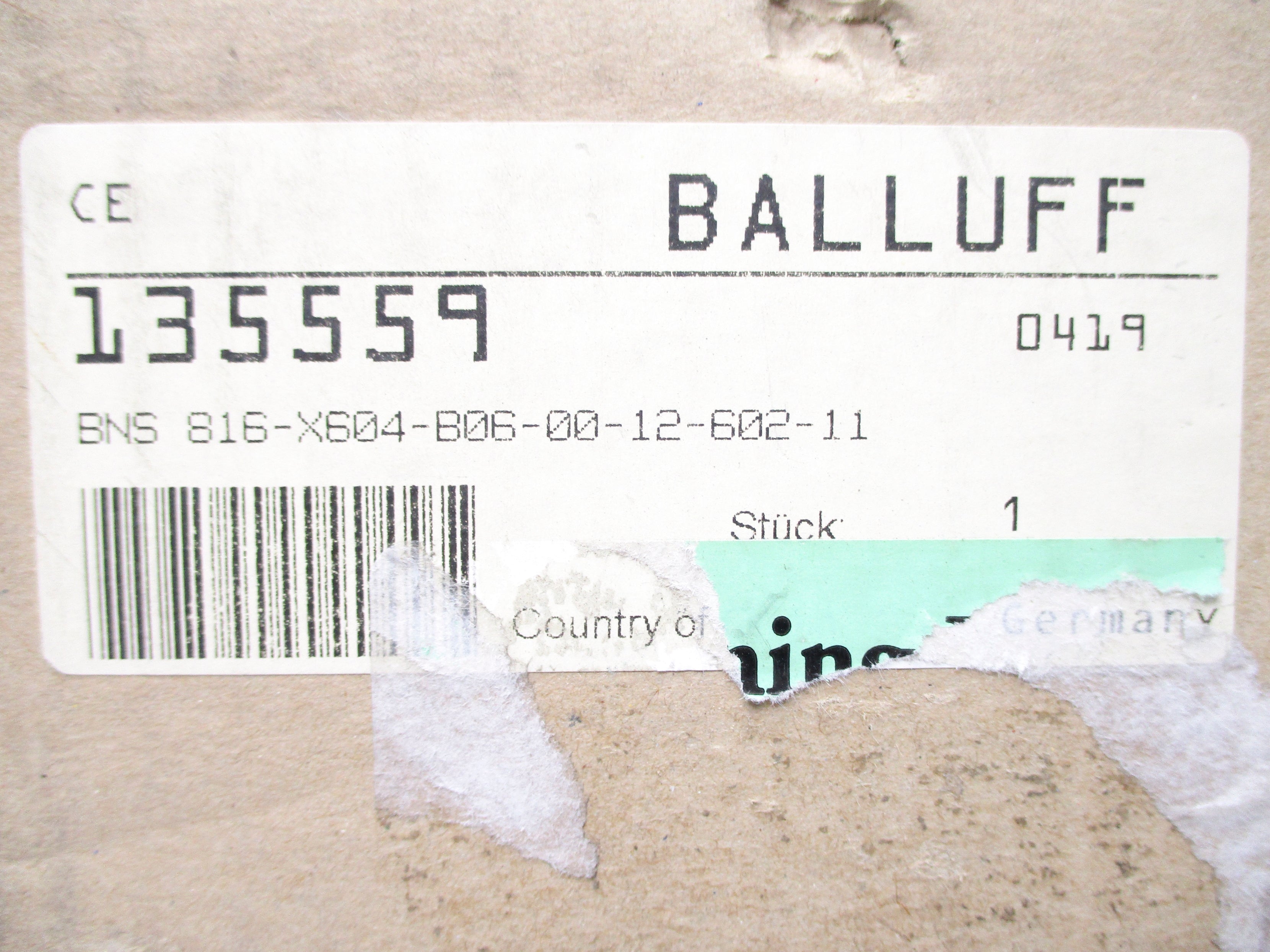 BALLUFF BNS816-X604-B06-0012-602-11 NSMP
