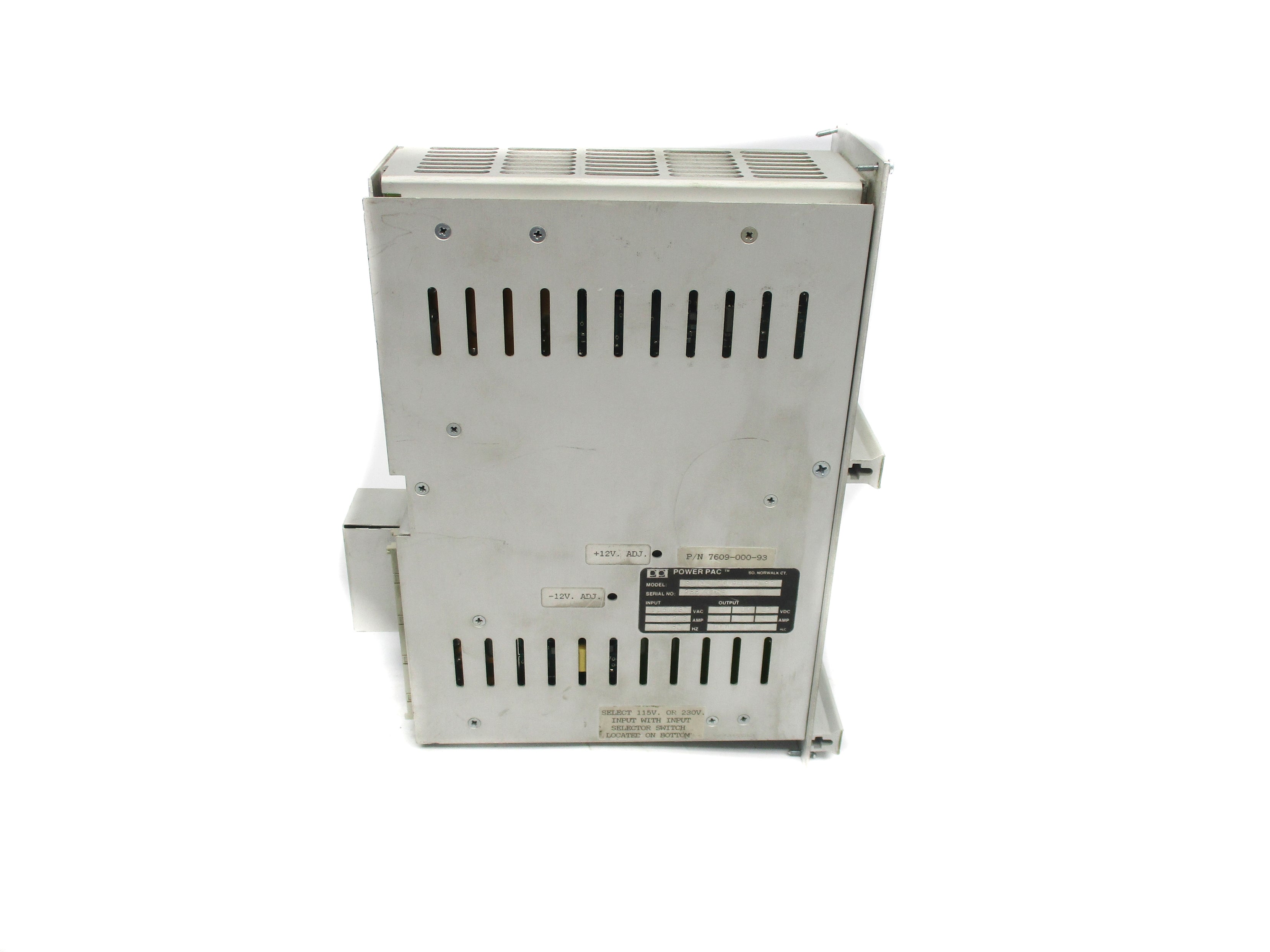 POWER PAC 7609-000-98 7609-000-93 115/230VDC, 4.6/2.3A UNMP