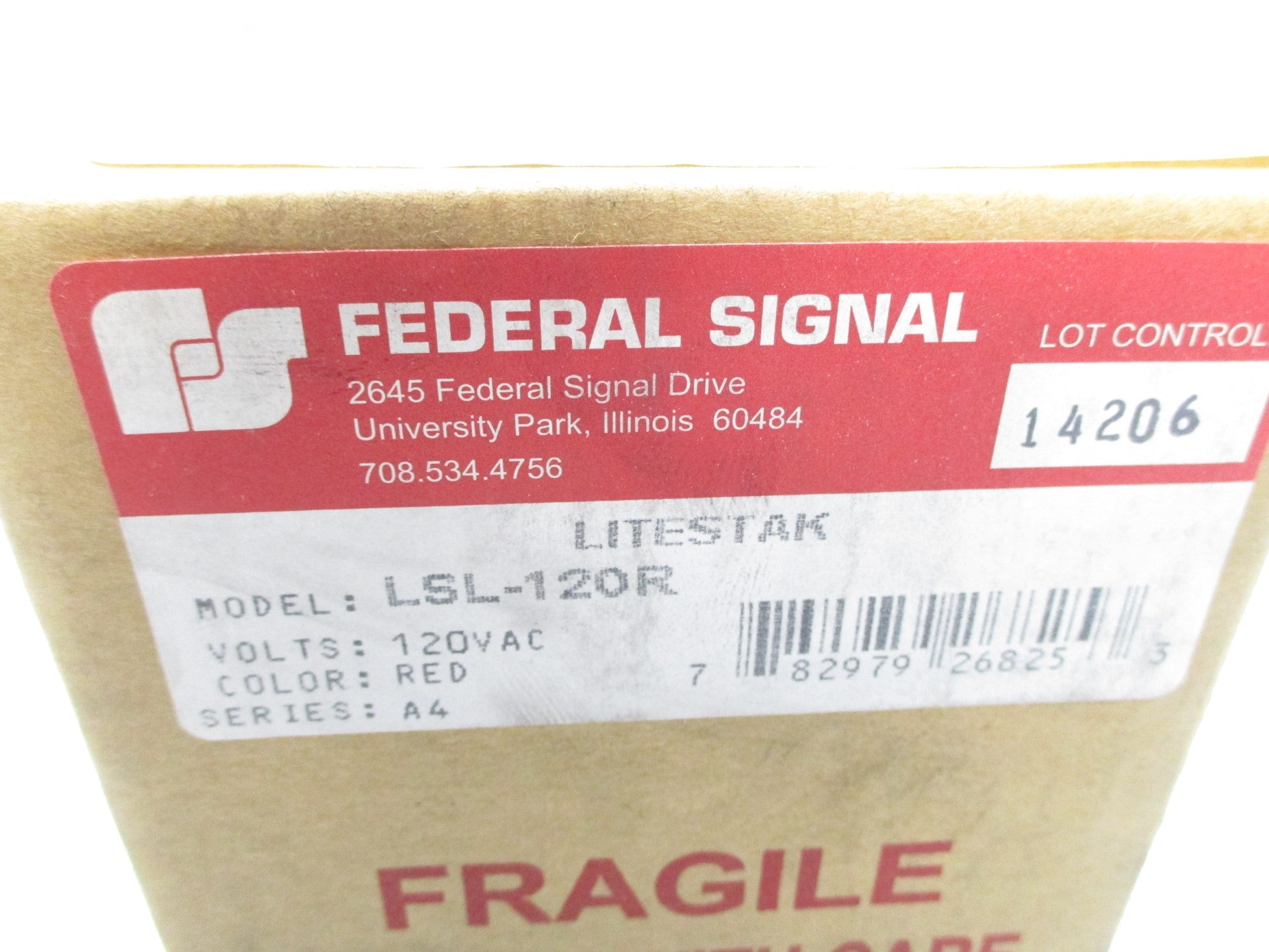 FEDERAL SIGNAL LSL-120R SER. A4 120VAC NSFS