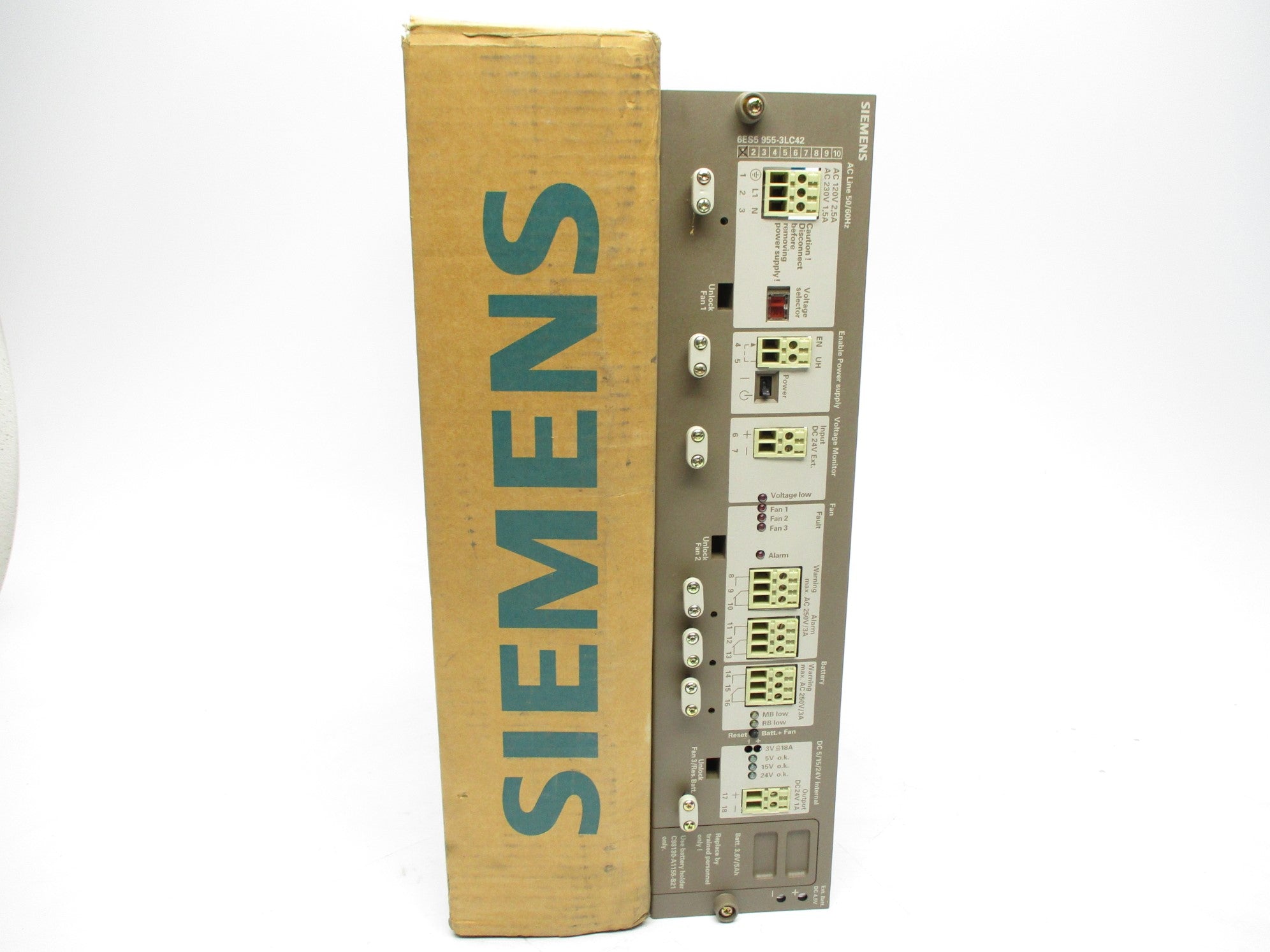 SIEMENS 6ES5955-3LC42120/230VAC 18A NSMP