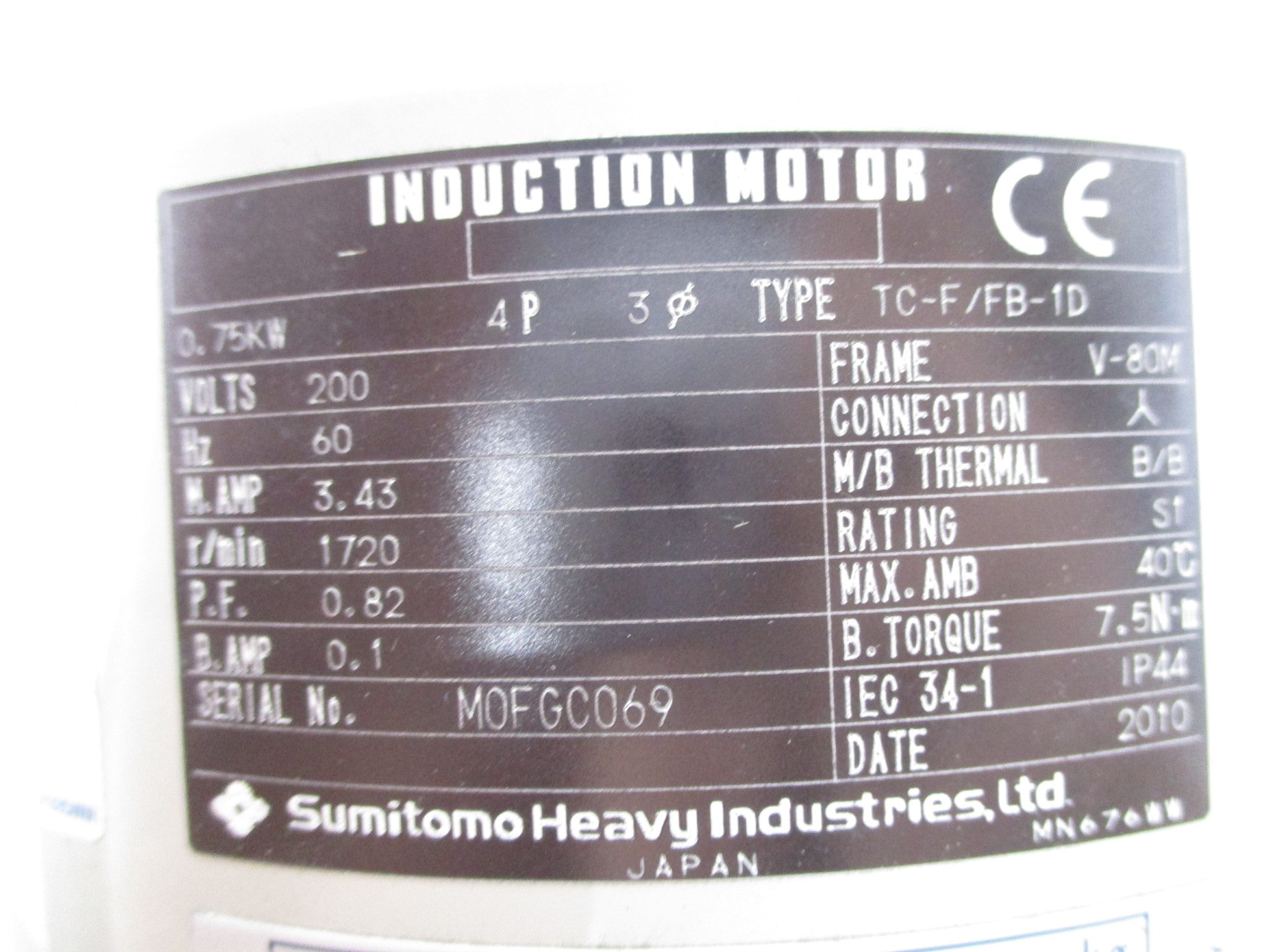 SUMITOMO TC-F/FB-1D CNHM1-5097-B-21 NSNP