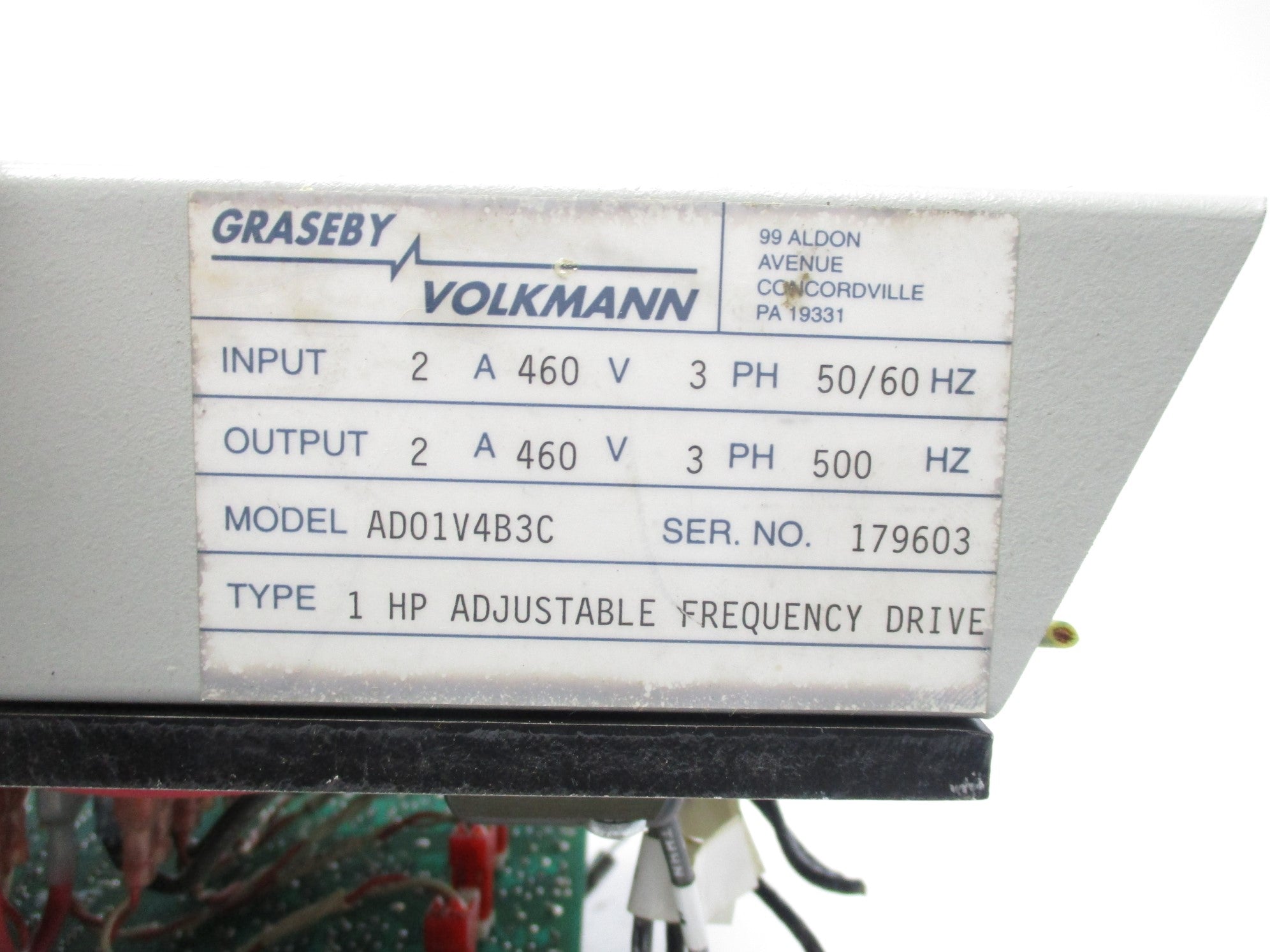 GRASEBY VOLKMANN AD01V4B3C UNMP