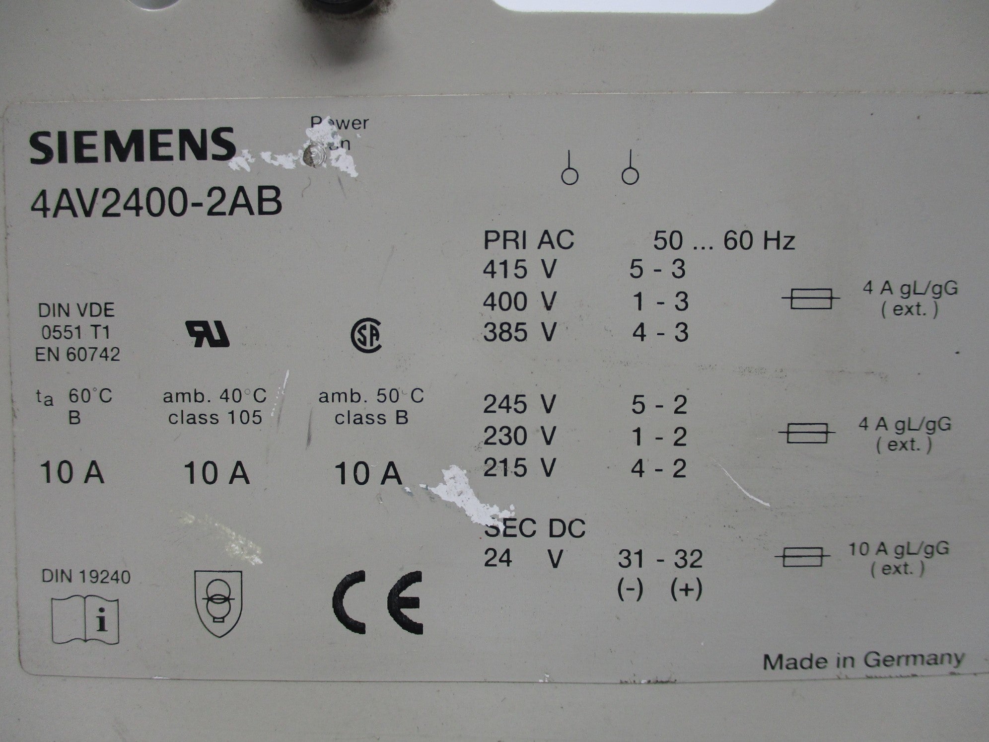 SIEMENS 4AV2400-2AB UNMP