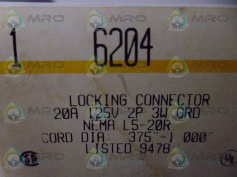 COOPER 6204 LOCKING CONNECTOR NSMP