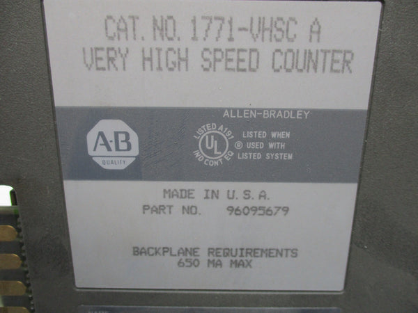 ALLEN BRADLEY 1771-VHSC SER. A F/W B UNMP