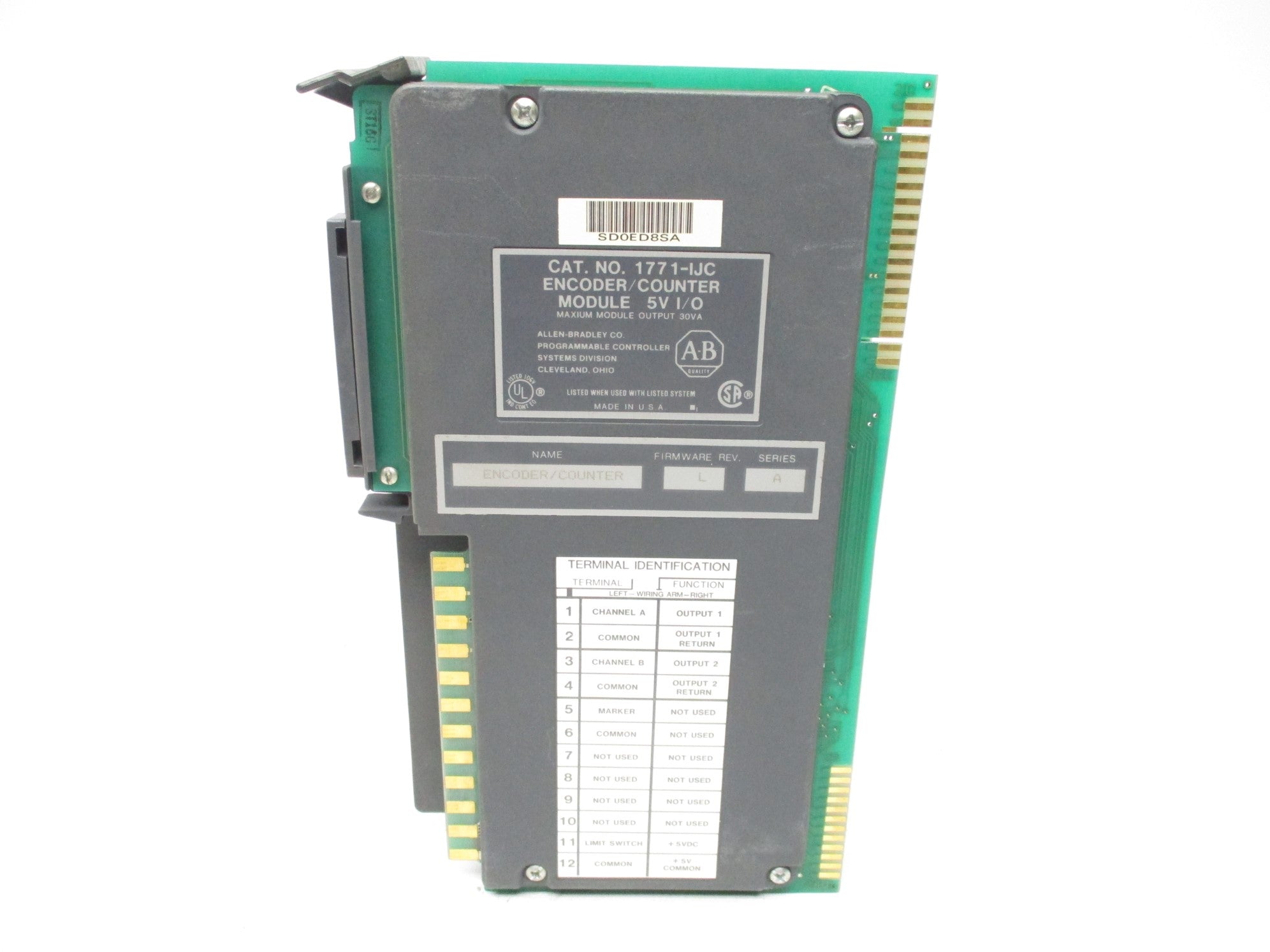 ALLEN BRADLEY 1771-IJC SER. A F/W L (AS PICTURED) UNMP