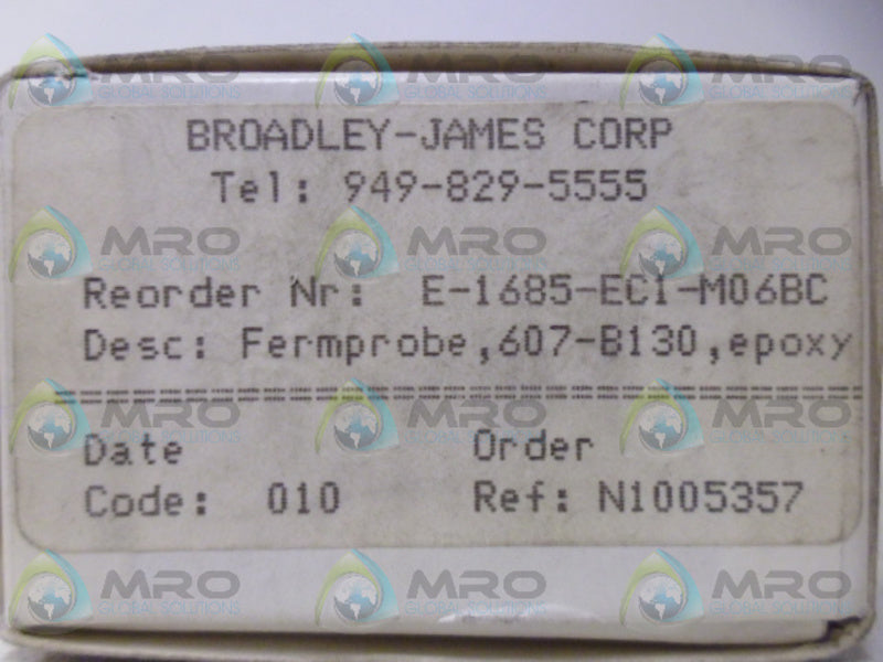 BROADLEY JAMES E-1685-EC1-M06BC NSMP