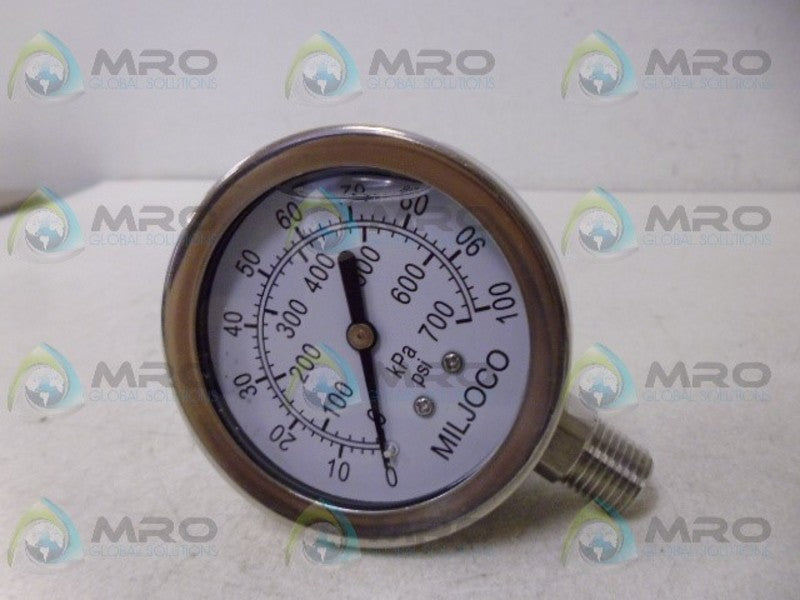 MILJOCO PLF2598LZ05SS PRESSURE GAUGE NSMP