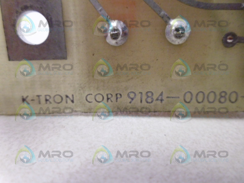 K TRON 9184-00080 UNMP