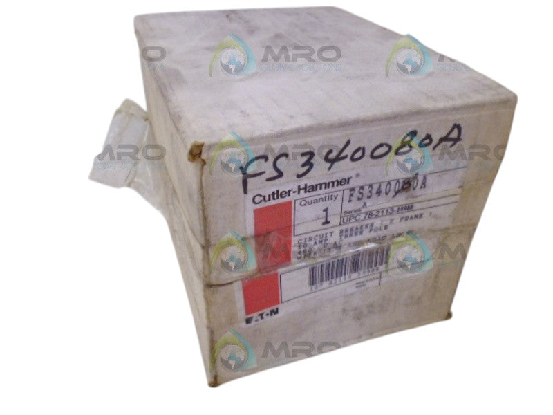 CUTLER HAMMER FS340080A CIRCUIT BREAKER 80A 480V NSMP